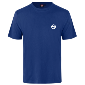 ID bomulds t-shirt unisex med logo, kongebl