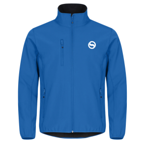Clique softshell jakke herre med logo, bl