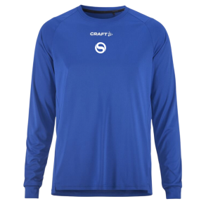 Craft Rush 2.0 Ls Tee herre med logo, bl