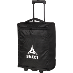 Select travelbag Milano med hjul Sort med Logo og Dansk flag