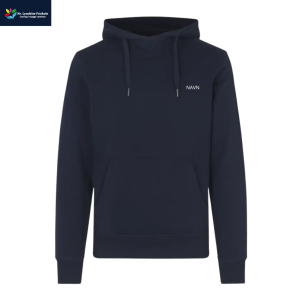 ID Hoodie, Navy med logo og navn 
