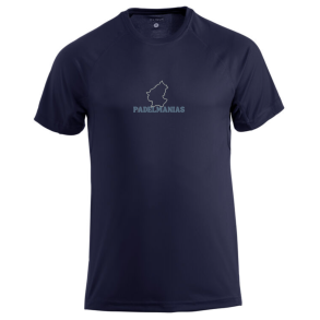 Clique Unisex Premium Aktive t-shirt, navy med logo 