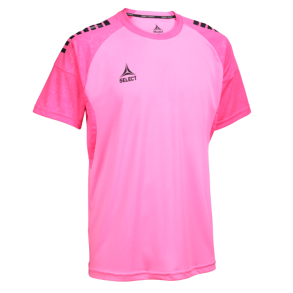 Select Spain V25 t-shirt S/S, Pink med logo