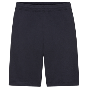 Fruit of the Loom lightweight shorts, Deep navy med logo 