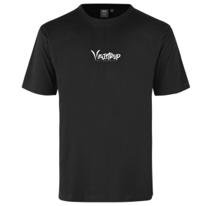 ID Game T-shirt, Sort med hvid Vejstrup logo 