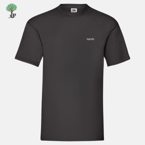 Fuit Of The Loom t-shirt, Sort med logo og navn 