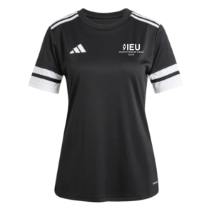 Adidas Squad25 dame t-shirt, sort med logo og navn