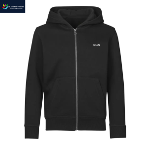 ID Core Hoodie m. lynl�s, Sort med logo og navn 