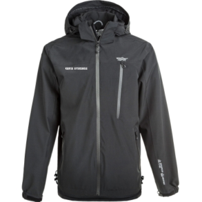Weather Report Delton M regnjakke W-PRO 15000, Sort med logo 