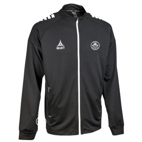 Select Spain V25 full zip tr�ningstr�je sort, Voksen med logo  