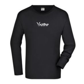 J&N Longsleeve tee, Sort med hvid Vejstrup logo 