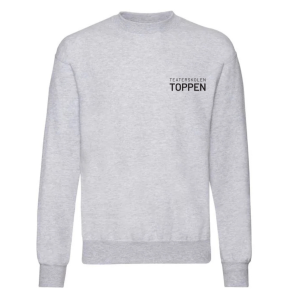 Fruit of the Loom Sweatshirt, Gr� med logo p� ryggen samt foran