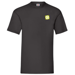 Fruit Of The Loom Valueweight t-shirt - Sort med logo