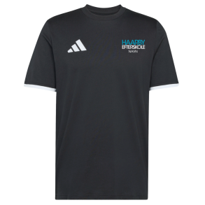 DANS Adidas Ent26 bomulds t-shirt, Sort med logo og navn 